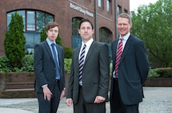 Left to right: Sam Williams, Nick More, Christopher Dawson, Colliers International Bristol 